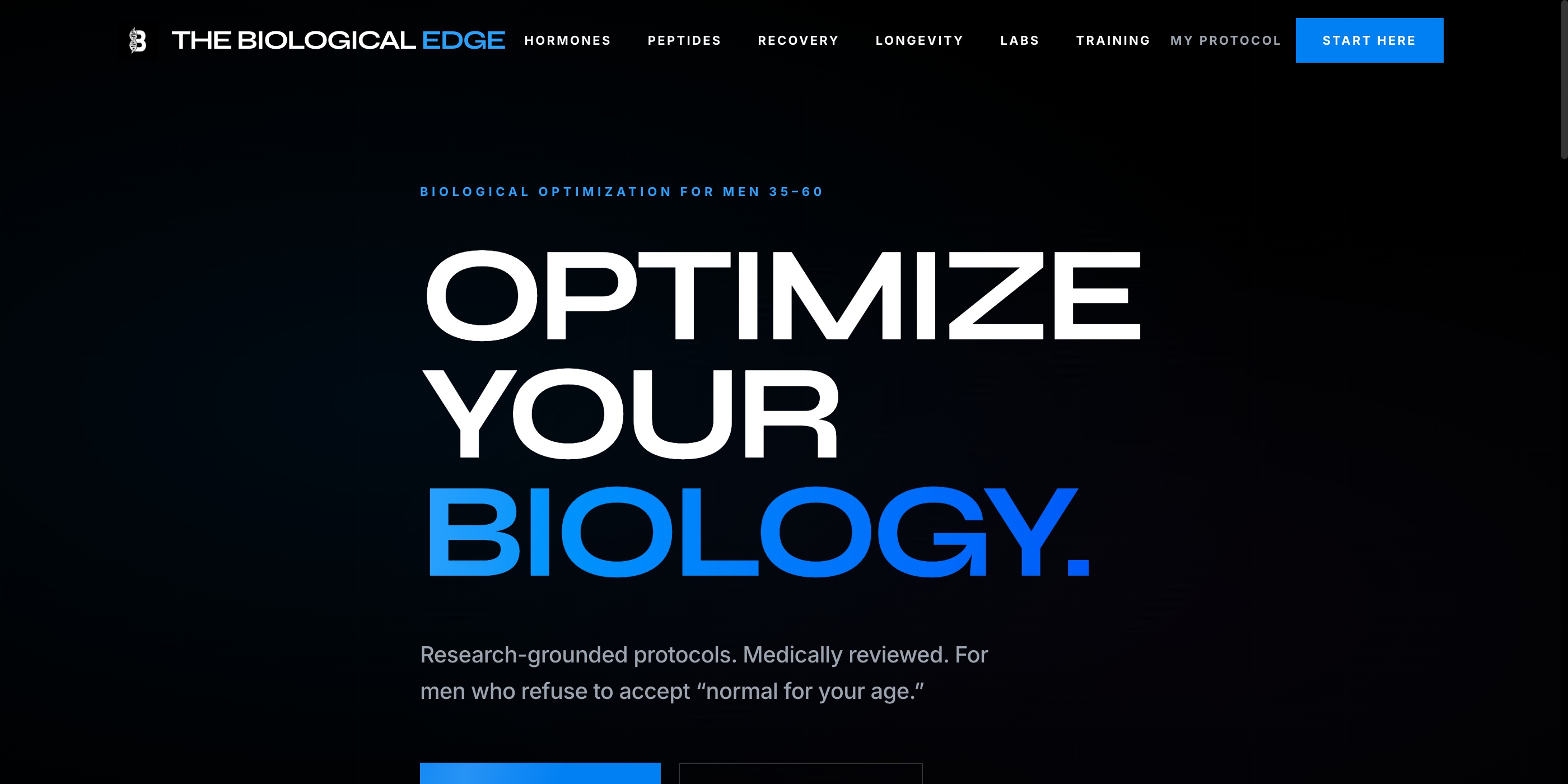 The Biological Edge — Men's Optimization
