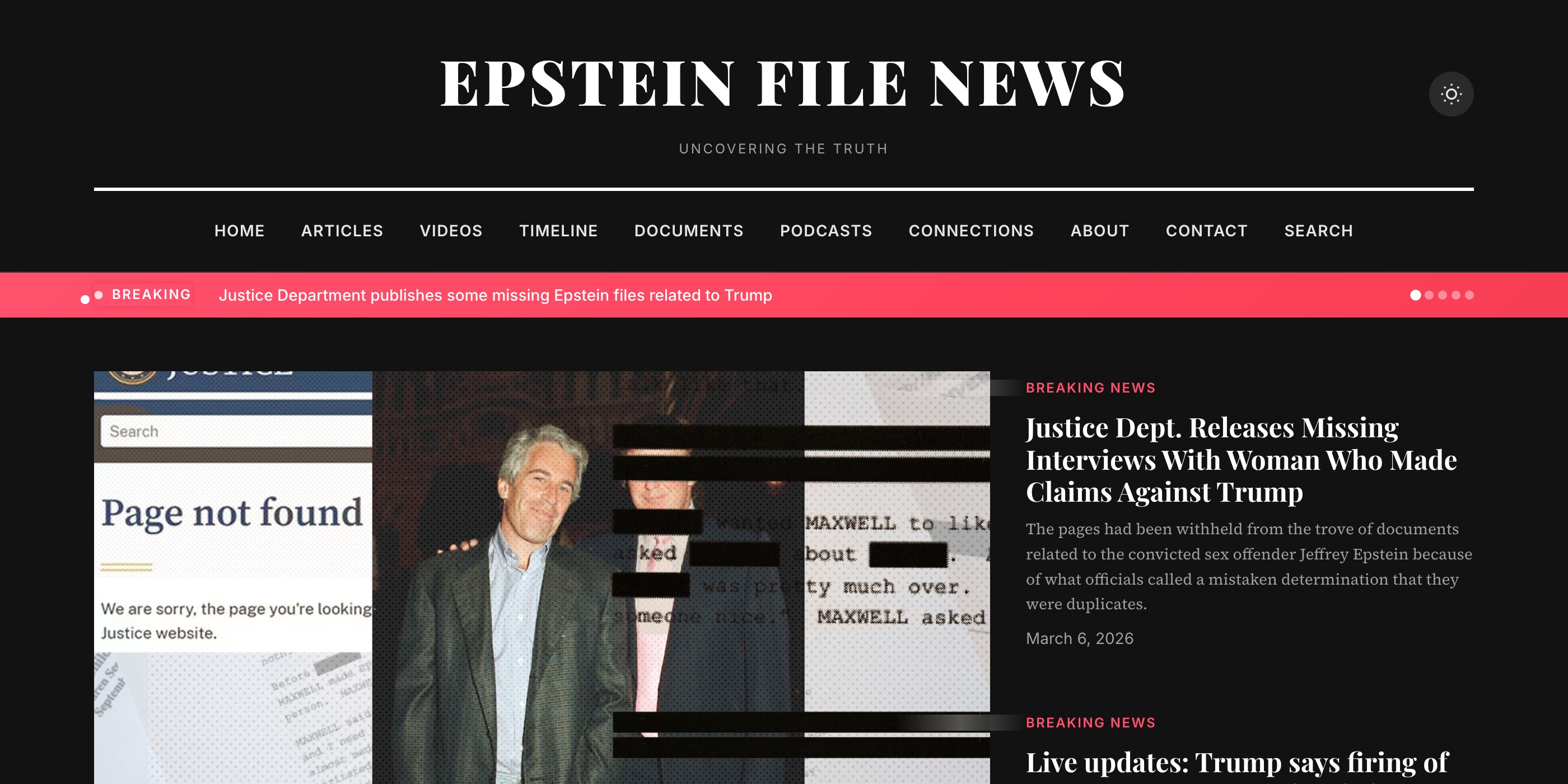 Epstein File News — Investigative News Platform